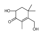 (6S)-6-hydroxy-3-(hydroxymethyl)-2,4,4-trimethylcyclohex-2-en-1-one Structure