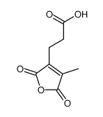 2,5-Dihydro-4-methyl-2,5-dioxo-3-furanpropanoic Acid Structure