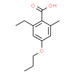 Benzoic acid, 2-ethyl-6-methyl-4-propoxy- (9CI)结构式