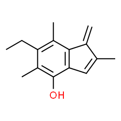 1H-Inden-4-ol,6-ethyl-2,5,7-trimethyl-1-methylene-(9CI)结构式