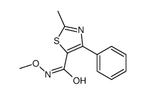 N-methoxy-2-methyl-4-phenyl-1,3-thiazole-5-carboxamide Structure