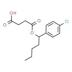 4-((1-(4-CHLOROPHENYL)PENTYL)OXY)-4-OXOBUTANOIC ACID Structure