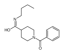 1-benzoyl-N-butylpiperidine-4-carboxamide结构式