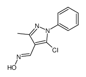 5-chloro-3-methyl-1-phenyl-1H-pyrazole-4-carbaldehyde oxime结构式