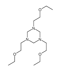 1,3,5-tris(2-ethoxyethyl)-1,3,5-triazinane结构式