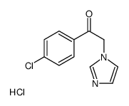 1-(4-chlorophenyl)-2-(1H-imidazol-3-ium-3-yl)ethanone,chloride Structure