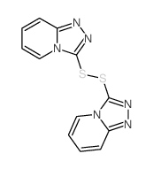 1,2,4-Triazolo[4,3-a]pyridine,3,3'-dithiobis- (9CI)结构式