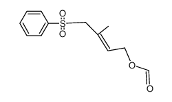 4-phenylsulphonyl-3-methyl-1-formyloxy-2-butene Structure