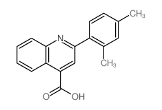 2-(2,4-二甲基苯基)喹啉-4-羧酸结构式