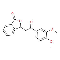 3-[2-(3,4-Dimethoxyphenyl)-2-oxoethyl]-2-benzofuran-1(3H)-one Structure