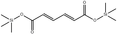 (2E,4E)-2,4-Hexadienedioic acid bis(trimethylsilyl) ester structure