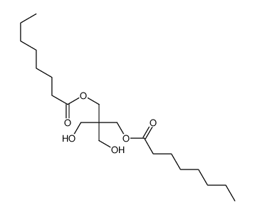 2,2-bis(hydroxymethyl)-1,3-propanediyl dioctanoate Structure
