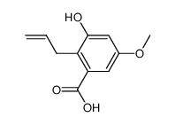 2-allyl-3-hydroxy-5-methoxybenzoic acid结构式