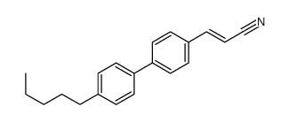 3-[4-(4-pentylphenyl)phenyl]prop-2-enenitrile结构式