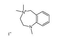1,4,4-Trimethyl-2,3,4,5-tetrahydro-1H-benzo[e][1,4]diazepin-4-ium; iodide结构式