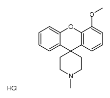 1'-Methyl-4-methoxyxanthen-9-spiro-4'-piperidin-hydrochlorid Structure