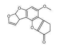 6-methoxy-3a,7,8,10c-tetrahydro-9h-cyclopenta[b]furo[3',2':4,5]furo[2,3-g][1]benzofuran-9-one Structure