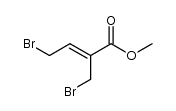 Methyl-2(Z)-4-brom-2-brommethyl-2-butenoat Structure