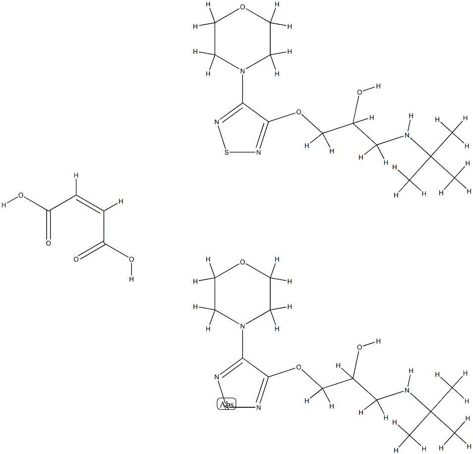 ()-bis[3-[3-(tert-butylamino)-2-hydroxypropoxy]-4-morpholino-1,2,5-thiadiazole] maleate picture