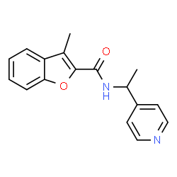 2-Benzofurancarboxamide,3-methyl-N-[1-(4-pyridinyl)ethyl]-(9CI) structure