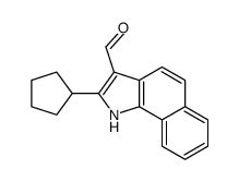 (9ci)-2-环戊基-1H-苯[g]吲哚-3-羧醛结构式