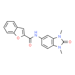 2-Benzofurancarboxamide,N-(2,3-dihydro-1,3-dimethyl-2-oxo-1H-benzimidazol-5-yl)-(9CI) Structure