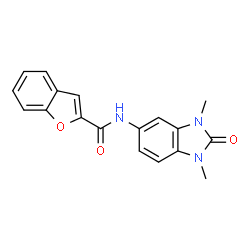 2-Benzofurancarboxamide,N-(2,3-dihydro-1,3-dimethyl-2-oxo-1H-benzimidazol-5-yl)-(9CI) structure