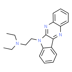 N,N-diethyl-2-(6H-indolo[2,3-b]quinoxalin-6-yl)ethan-1-amine结构式