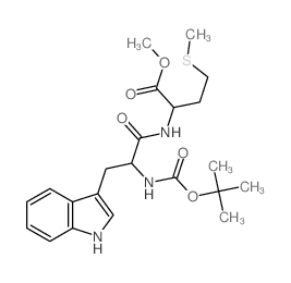 L-Methionine,N-[(1,1-dimethylethoxy)carbonyl]-L-tryptophyl-, methyl ester (9CI)结构式