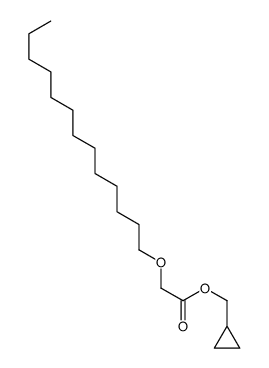 cyclopropylmethyl 2-tridecoxyacetate结构式