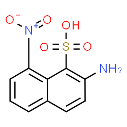 2-Amino-8-nitro-1-naphthalenesulfonic acid structure