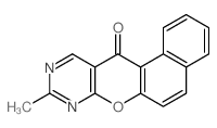 9-methyl-benzo[5,6]chromeno[2,3-d]pyrimidin-12-one结构式