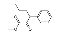 3-Propyl-3-phenyl-brenztraubensaeure-methylester Structure