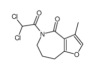 5-dichloroacetyl-3-methyl-5,6,7,8-tetrahydro-furo[3,2-c]azepin-4-one结构式