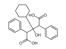 3-cyclohexyl-3-hydroxy-2,4-diphenylpentanedioic acid结构式