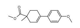 4-(4-methoxy-phenyl)-1-methyl-cyclohex-3-enecarboxylic acid methyl ester结构式