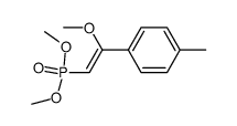 ((E)-2-Methoxy-2-p-tolyl-vinyl)-phosphonic acid dimethyl ester Structure