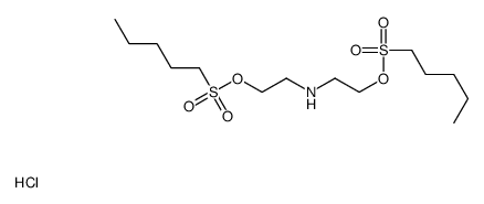 bis(2-pentylsulfonyloxyethyl)azanium,chloride Structure