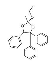 2-ethoxy-2-methyl-4,4,5-triphenyl-1,3-dioxolane结构式