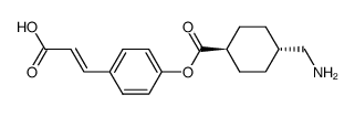 4-Aminomethyl-cyclohexanecarboxylic acid 4-((Z)-2-carboxy-vinyl)-phenyl ester Structure