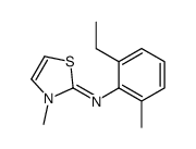 N-(2-ethyl-6-methylphenyl)-3-methyl-1,3-thiazol-2-imine结构式