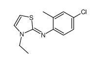N-(4-chloro-2-methylphenyl)-3-ethyl-1,3-thiazol-2-imine Structure
