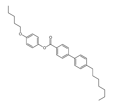 (4-pentoxyphenyl) 4-(4-heptylphenyl)benzoate Structure