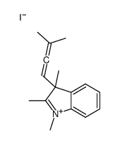 1,2,3-trimethyl-3-(3-methylbuta-1,2-dienyl)indol-1-ium,iodide Structure