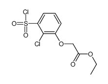 ethyl 2-(2-chloro-3-chlorosulfonylphenoxy)acetate结构式