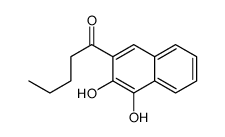 1-(3,4-dihydroxynaphthalen-2-yl)pentan-1-one结构式