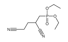 2-(diethoxyphosphorylmethyl)pentanedinitrile Structure