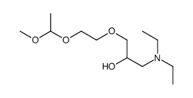 1-(diethylamino)-3-[2-(1-methoxyethoxy)ethoxy]propan-2-ol结构式
