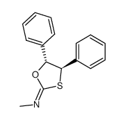 trans-2-Methylimino-4,5-diphenyl-1,3-oxathiolan结构式