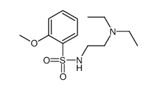 N-[2-(diethylamino)ethyl]-2-methoxybenzenesulfonamide结构式